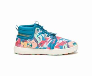 Caterpillar CODE Scout Mid Sneakers Dame Flerfarvede / Grå | 769210-IPX