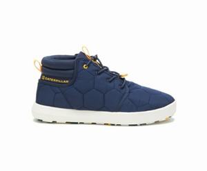 Caterpillar CODE Scout Mid Sneakers Herre Blå | 790458-HYQ