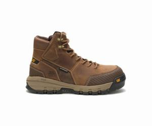 Caterpillar Device Waterproof Composite Toe Sikkerhedsstøvler Herre MørkeBeige | 645813-HME