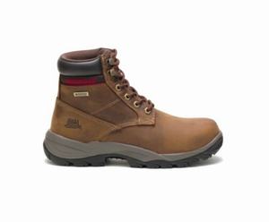 Caterpillar Dryverse 6" Waterproof Sikkerhedsstøvler Dame MørkeBeige | 504687-HGL