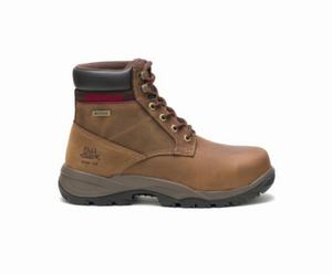 Caterpillar Dryverse 6" Waterproof Steel Toe Sikkerhedsstøvler Dame MørkeBrune | 576094-WDQ