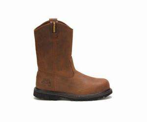 Caterpillar Edgework Steel Toe Sikkerhedsstøvler Herre Brune | 601854-PSL