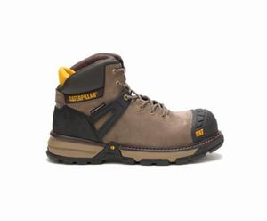 Caterpillar Excavator Superlite Waterproof Nano Toe Sikkerhedsstøvler Herre Brune | 479368-ZSR