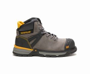 Caterpillar Excavator Superlite Waterproof Nano Toe Sikkerhedsstøvler Herre Grå | 624780-BZY