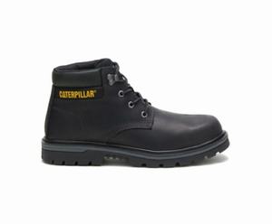 Caterpillar Outbase Steel Toe Sikkerhedsstøvler Herre Sort | 760329-VRP