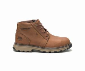 Caterpillar Parker Steel Toe Sikkerhedsstøvler Herre MørkeBeige | 235709-KZI