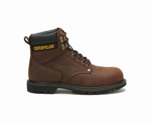 Caterpillar Second Shift Steel Toe Sikkerhedsstøvler Herre MørkeBrune | 179835-DHB