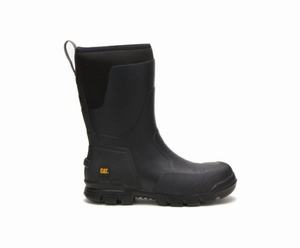 Caterpillar Stormers 11" Steel Toe Arbejdsstøvler Dame Sort | 529103-DPM