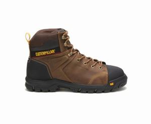 Caterpillar Wellspring Waterproof Metatarsal Guard Steel Toe Sikkerhedsstøvler Herre Brune | 241790